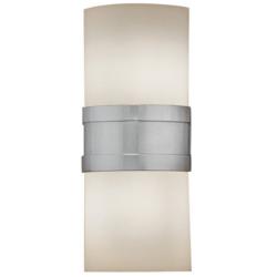 Profiles 12&quot;H Chrome and Opal Acrylic Exterior Sconce LED