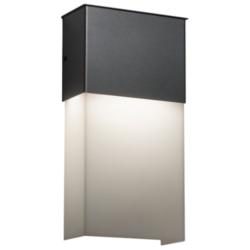 Profiles 13&quot;H Dark Iron and Opal Acrylic Exterior Sconce LED