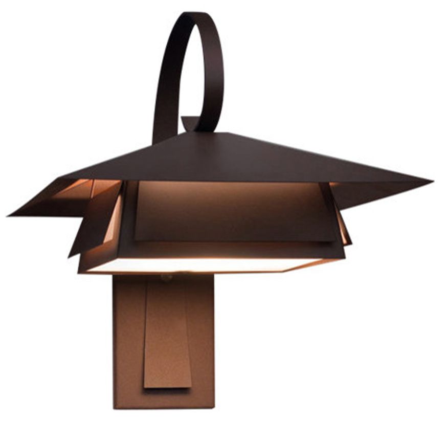 Profiles 17" High Empire Bronze|Opal Acrylic Exterior Sconce LED