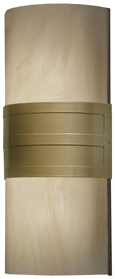 Profiles 18" High New Brass|Caramel Onyx ADA Sconce