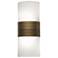 Profiles 18" Medieval Bronze and Opal Acrylic ADA Sconce LED
