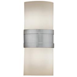 Profiles 18&quot; New Brass and Caramel Onyx Exterior Sconce