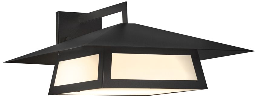 Profiles 8.25" High Bronze Age|Opal Acrylic Exterior Sconce LED