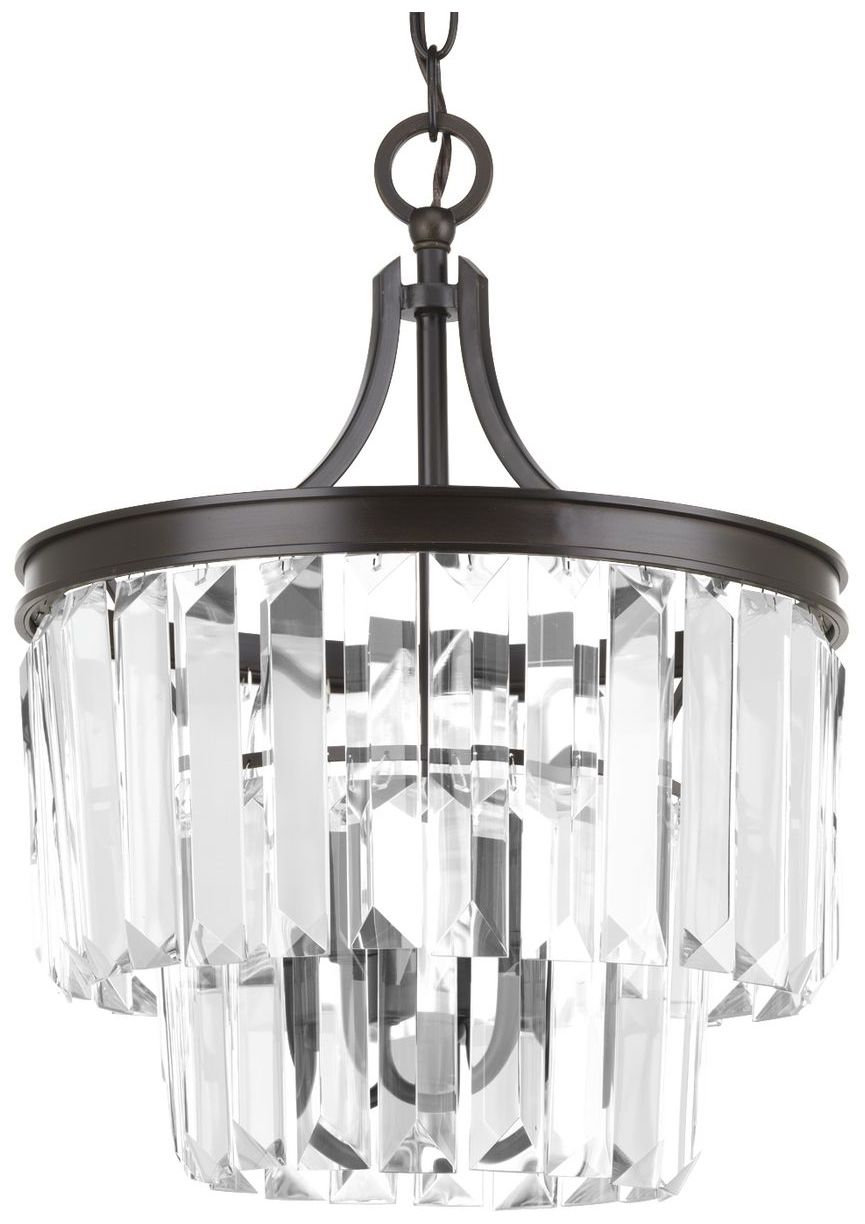 Image 3 Progress Light Glimmer Collection 3-Light 15-1/2" Semi-Flush Convertible more views