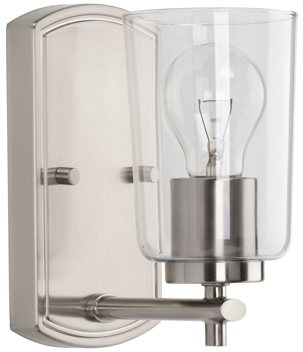 Image 3 Progress Lighting Adley 1-Light Clear Glass New Traditional Vanity Light more views