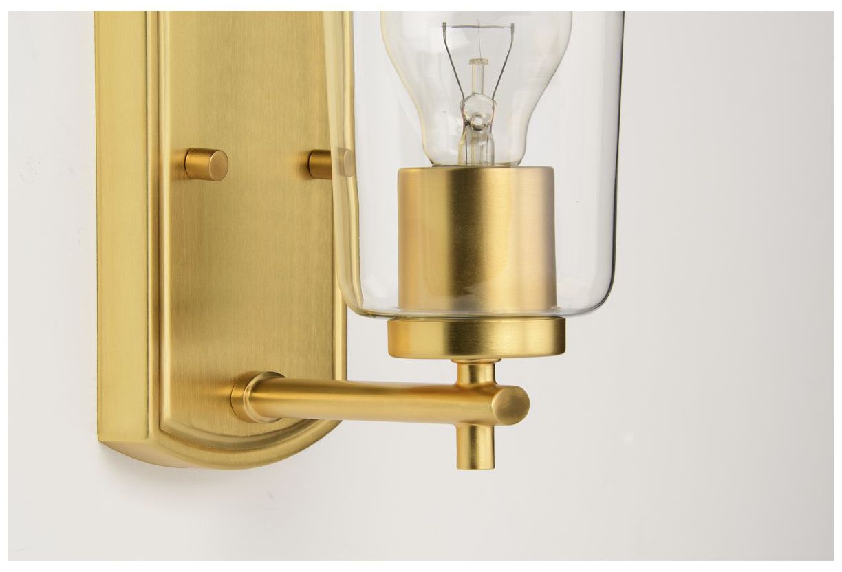 Image 6 Progress Lighting Adley 1-Light Clear Glass New Traditional Vanity Light more views