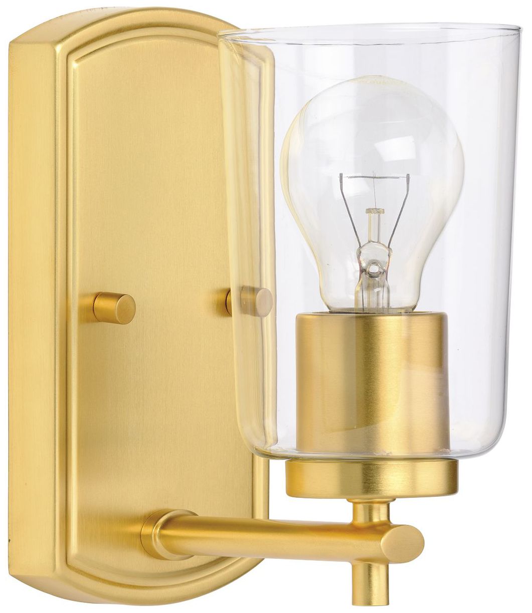Progress Lighting Adley 1-Light Clear Glass New Traditional Vanity Light