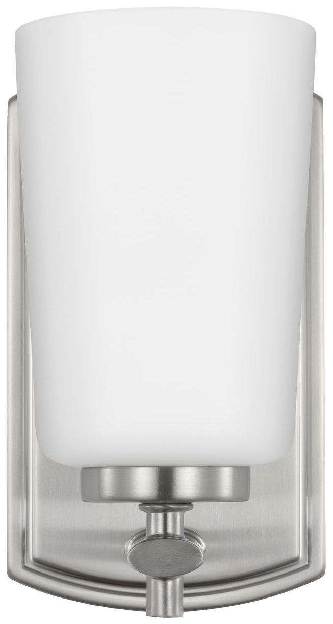 Image 5 Progress Lighting Adley 1-Light Etched Opal Glass Vanity Light more views