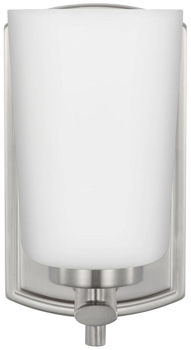 Image 6 Progress Lighting Adley 1-Light Etched Opal Glass Vanity Light more views