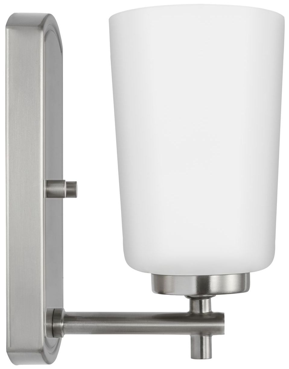 Progress Lighting Adley 1-Light Etched Opal Glass Vanity Light