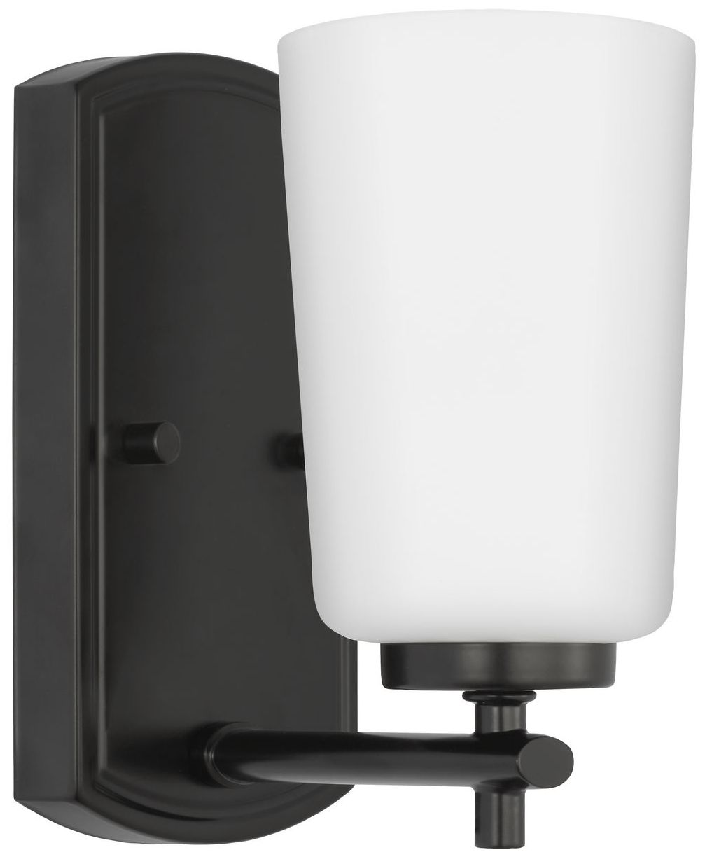 Image 3 Progress Lighting Adley 1-Light Etched Opal Glass Vanity Light more views