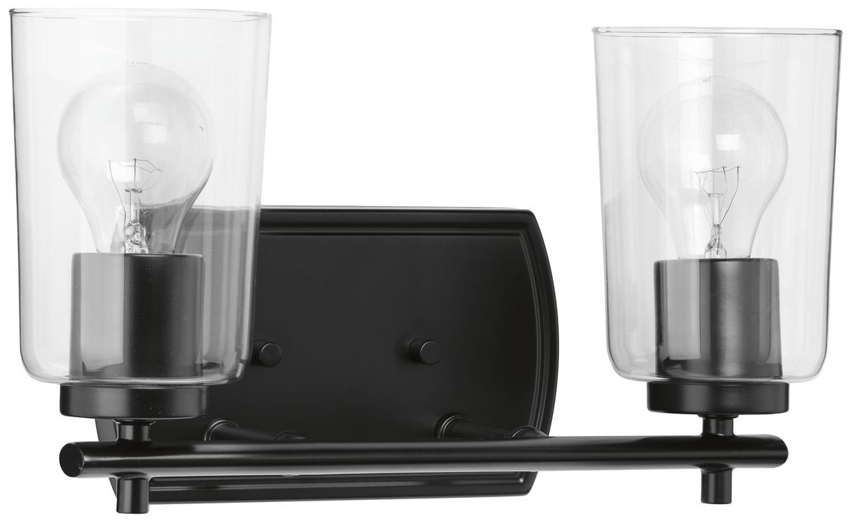 Image 7 Progress Lighting Adley 2-Light Clear Glass New Traditional Vanity Light more views