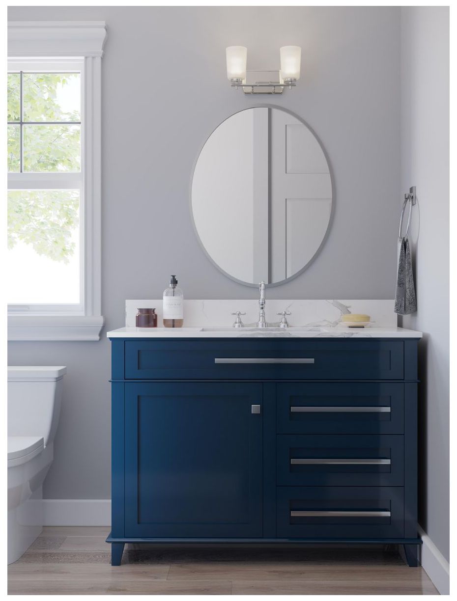 Image 2 Progress Lighting Adley 2-Light Etched Opal Glass Vanity Light more views