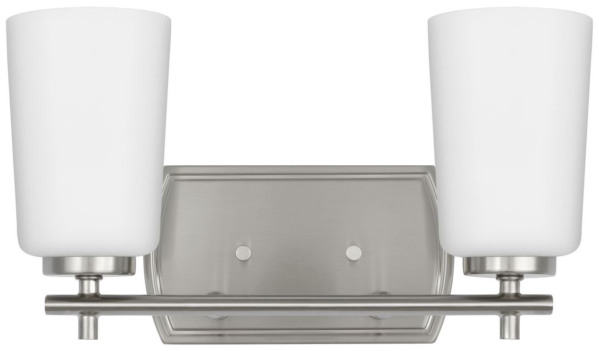 Image 5 Progress Lighting Adley 2-Light Etched Opal Glass Vanity Light more views