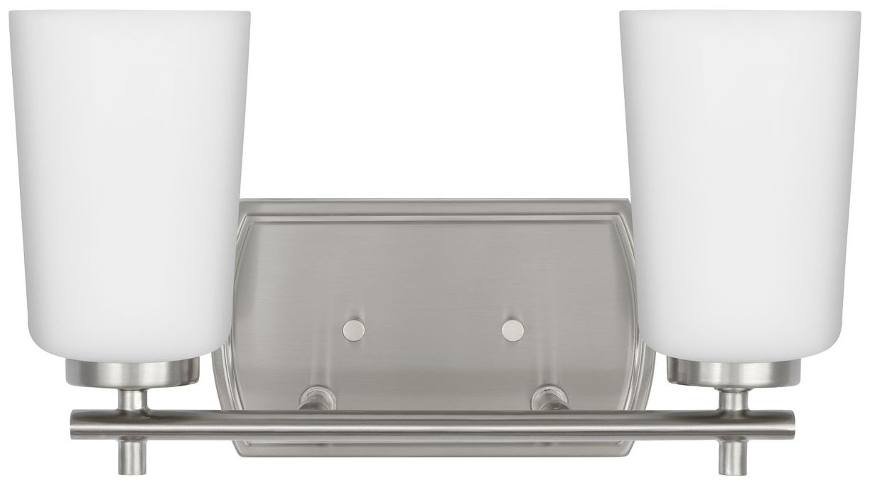 Image 6 Progress Lighting Adley 2-Light Etched Opal Glass Vanity Light more views