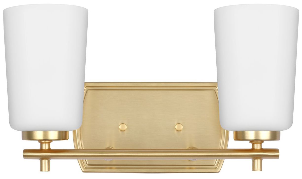 Image 5 Progress Lighting Adley 2-Light Etched Opal Glass Vanity Light more views