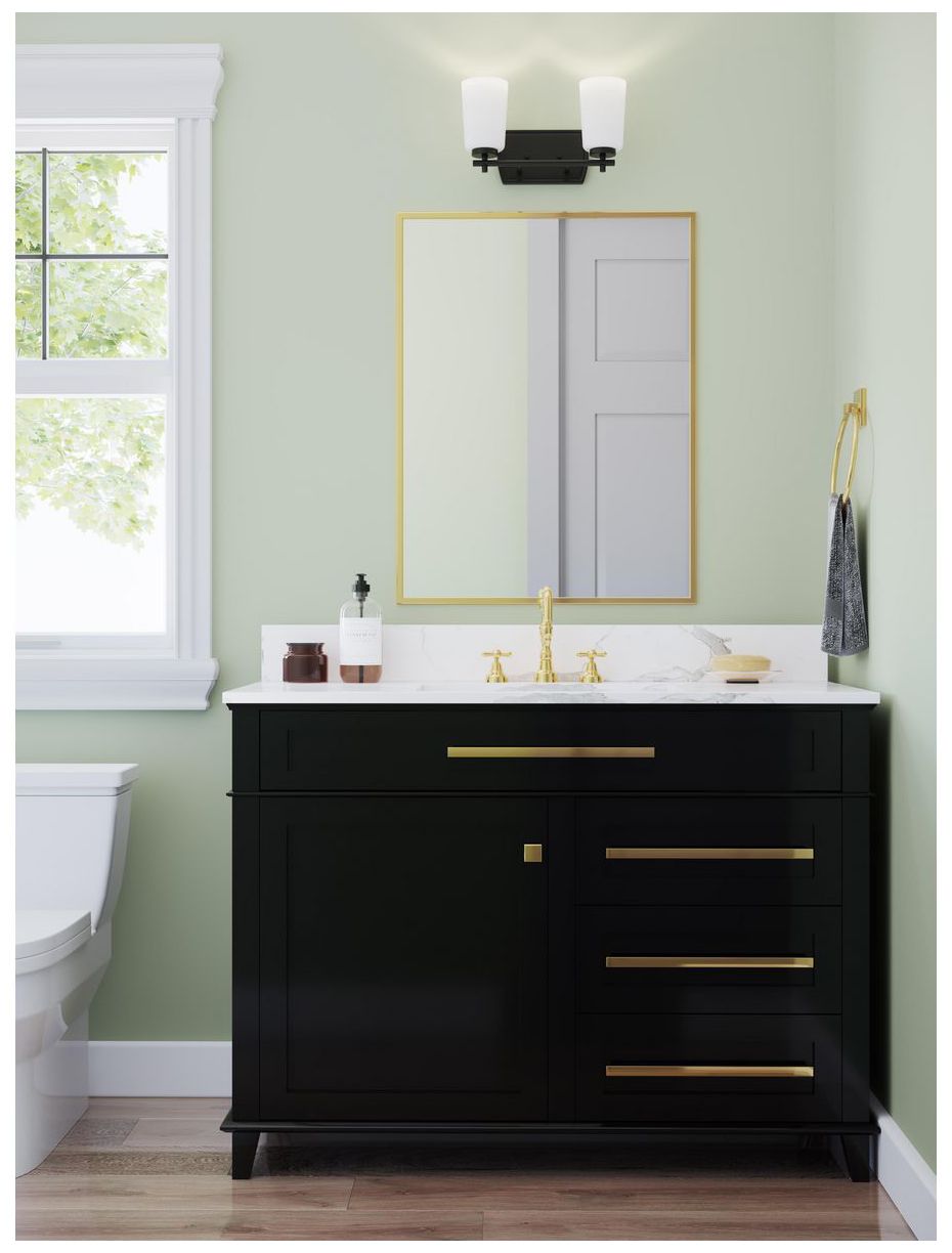 Image 2 Progress Lighting Adley 2-Light Etched Opal Glass Vanity Light more views