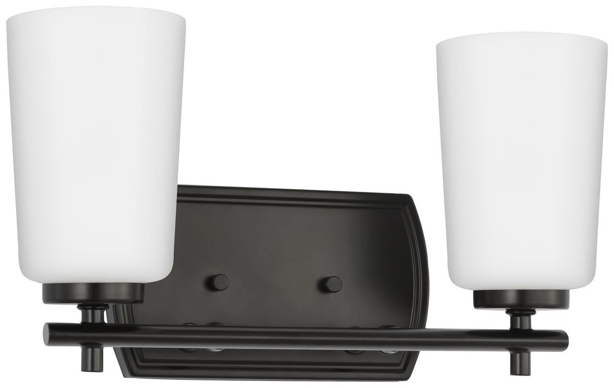 Image 3 Progress Lighting Adley 2-Light Etched Opal Glass Vanity Light more views