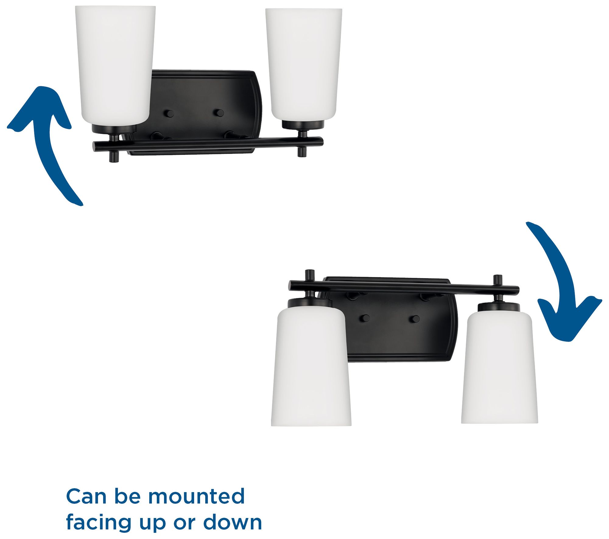 Progress Lighting Adley 2-Light Etched Opal Glass Vanity Light