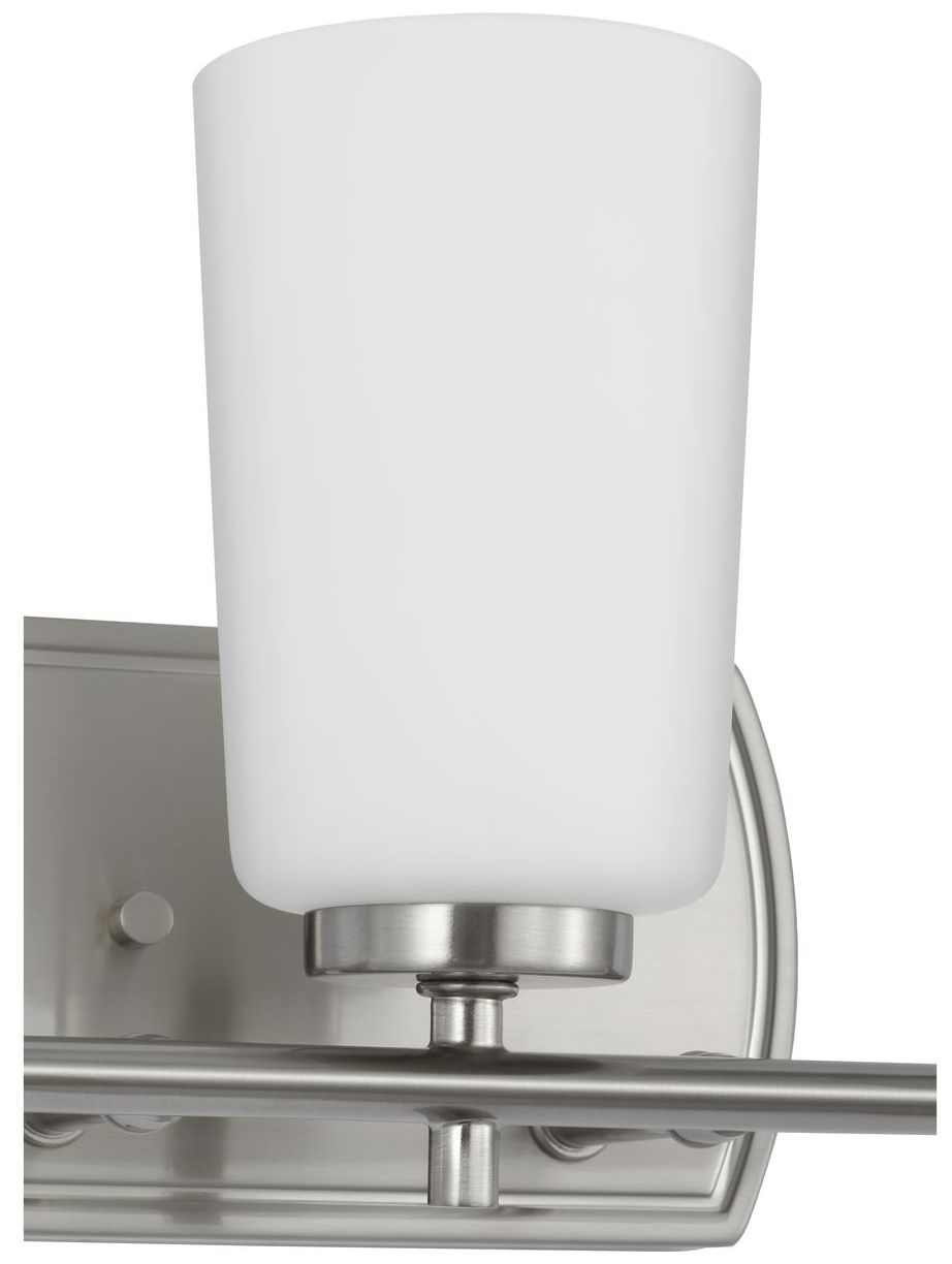 Image 7 Progress Lighting Adley 3-Light Etched Opal Glass Vanity Light more views