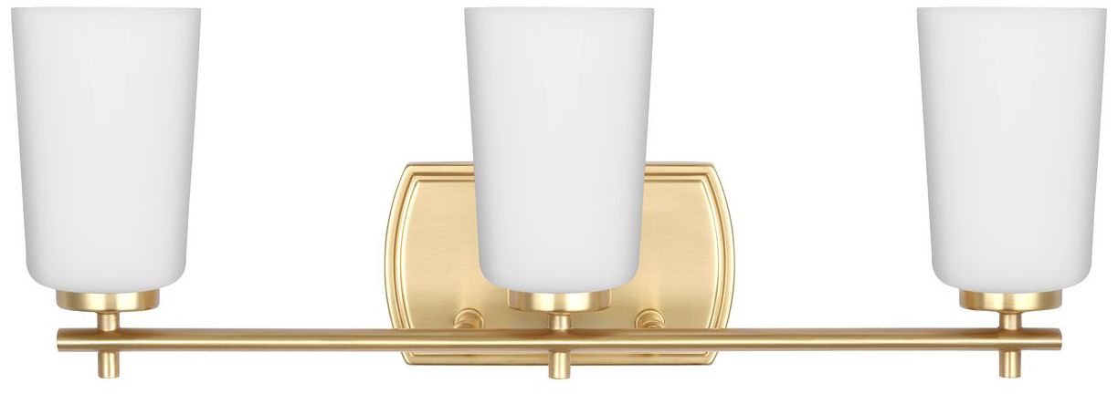 Image 5 Progress Lighting Adley 3-Light Etched Opal Glass Vanity Light more views