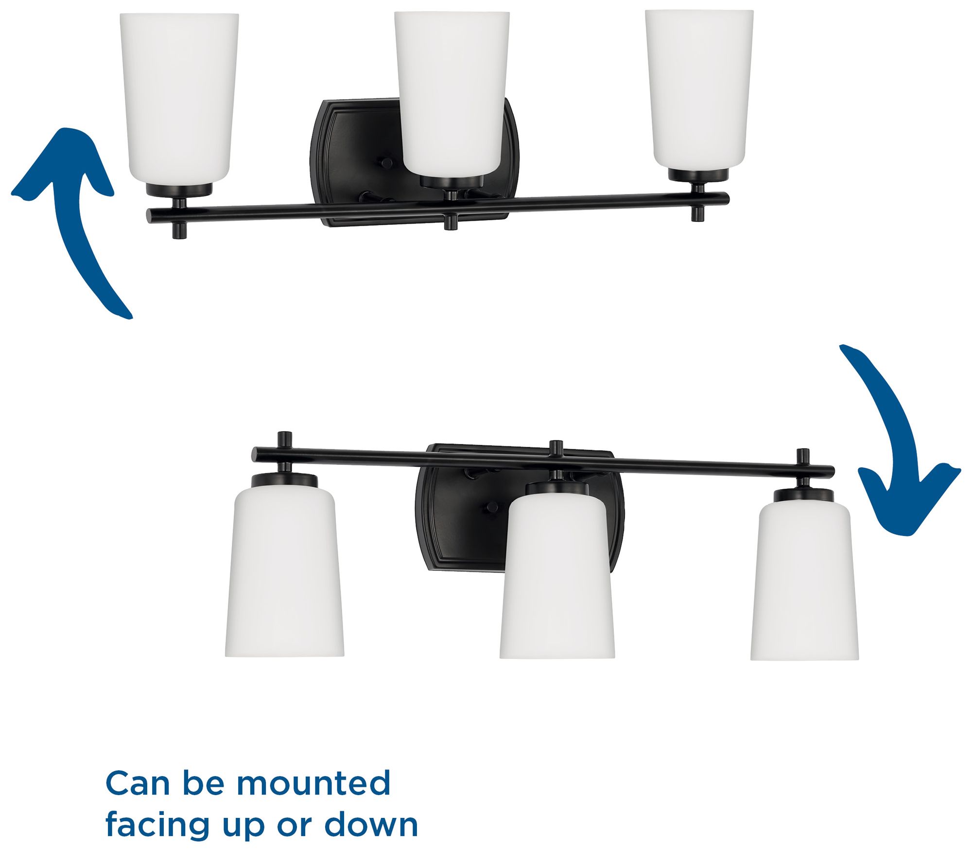 Progress Lighting Adley 3-Light Etched Opal Glass Vanity Light