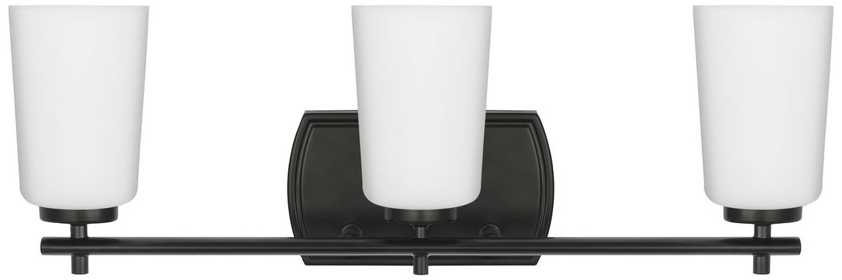 Image 6 Progress Lighting Adley 3-Light Etched Opal Glass Vanity Light more views