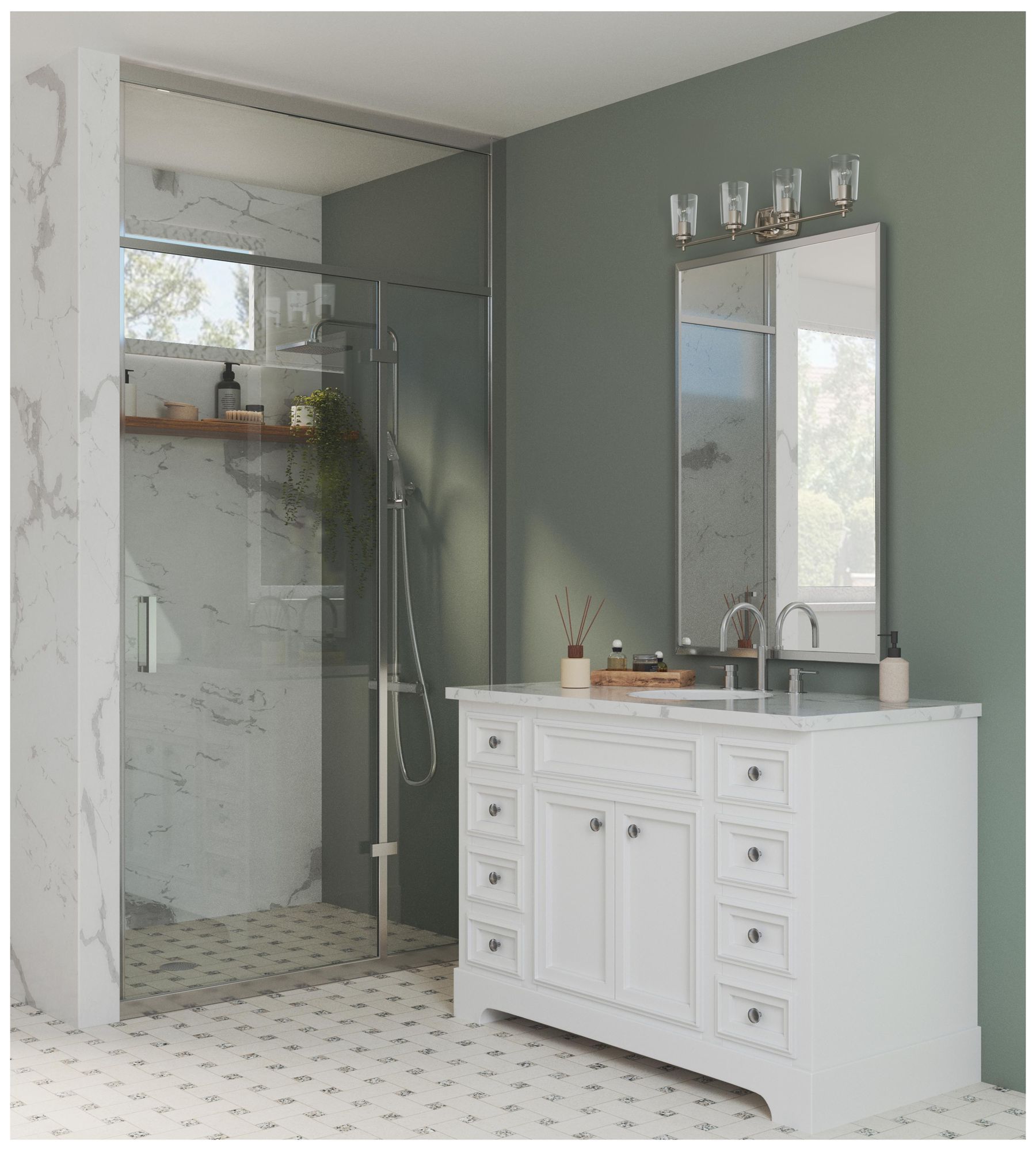 Image 2 Progress Lighting Adley 4-Light Clear Glass New Traditional Vanity Light more views