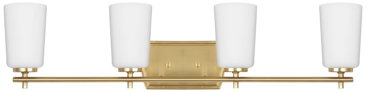 Image 6 Progress Lighting Adley 4-Light Etched Opal Glass Vanity Light more views