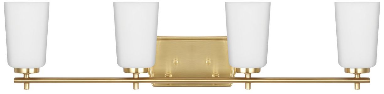 Image 7 Progress Lighting Adley 4-Light Etched Opal Glass Vanity Light more views
