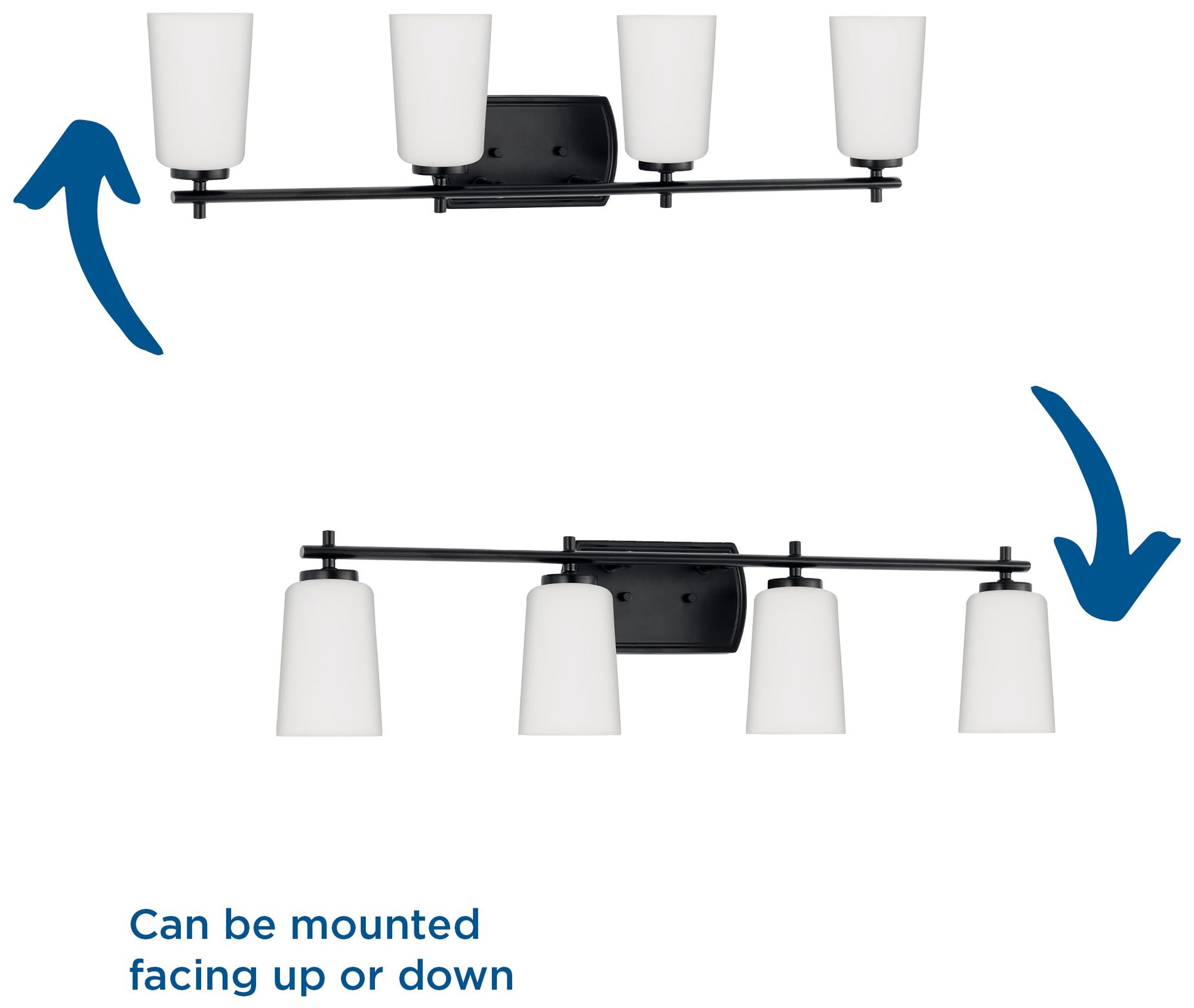 Progress Lighting Adley 4-Light Etched Opal Glass Vanity Light
