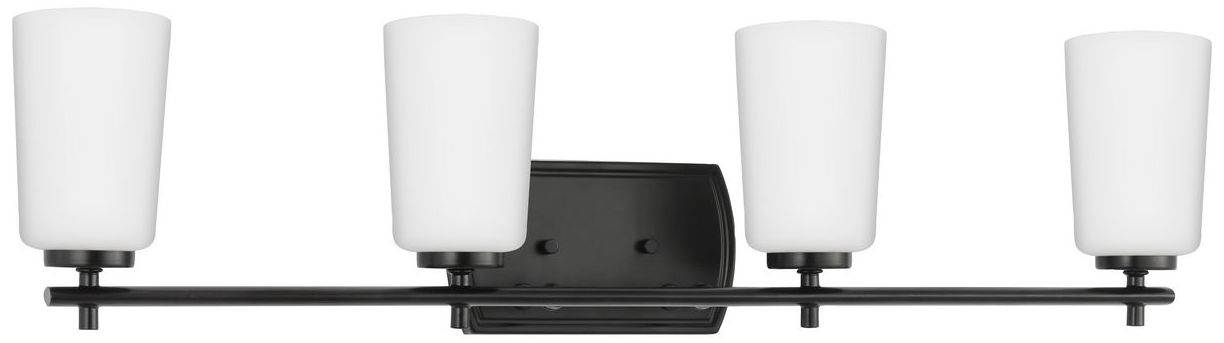 Image 3 Progress Lighting Adley 4-Light Etched Opal Glass Vanity Light more views
