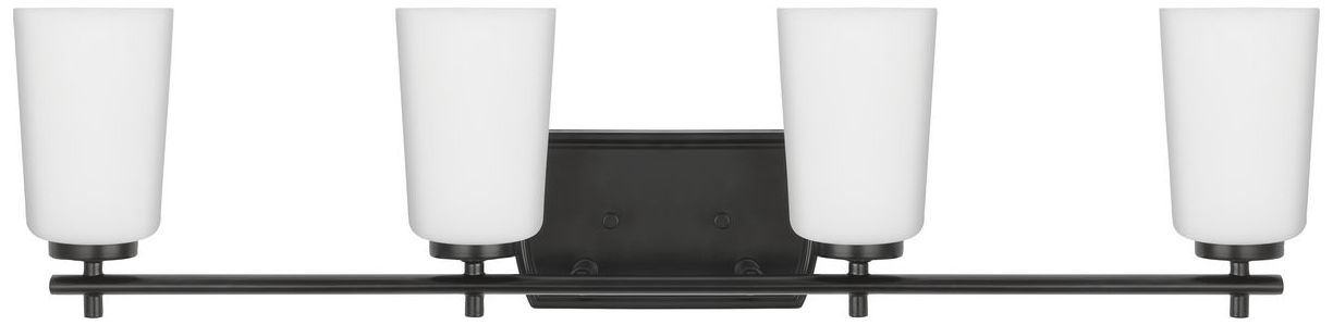 Image 5 Progress Lighting Adley 4-Light Etched Opal Glass Vanity Light more views