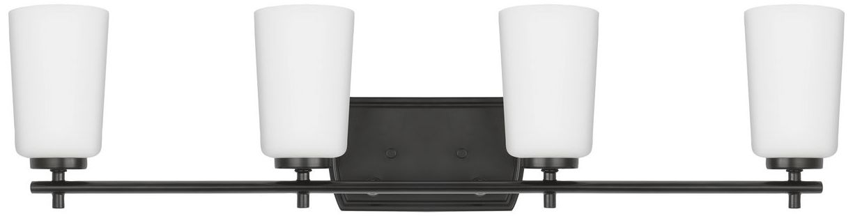 Image 6 Progress Lighting Adley 4-Light Etched Opal Glass Vanity Light more views