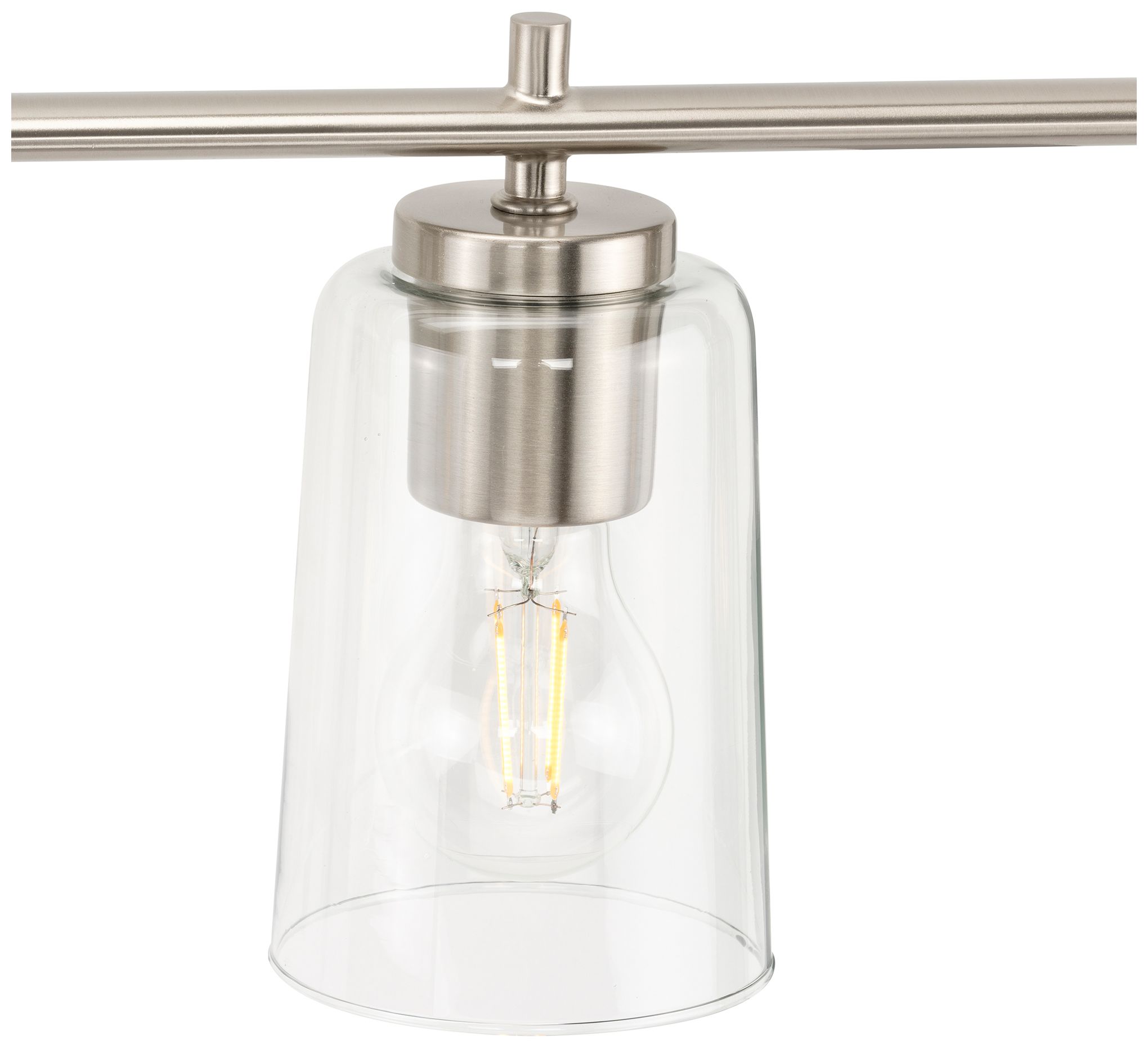 Image 3 Progress Lighting Adley 6-Light New Traditional Clear Glass Vanity Light more views