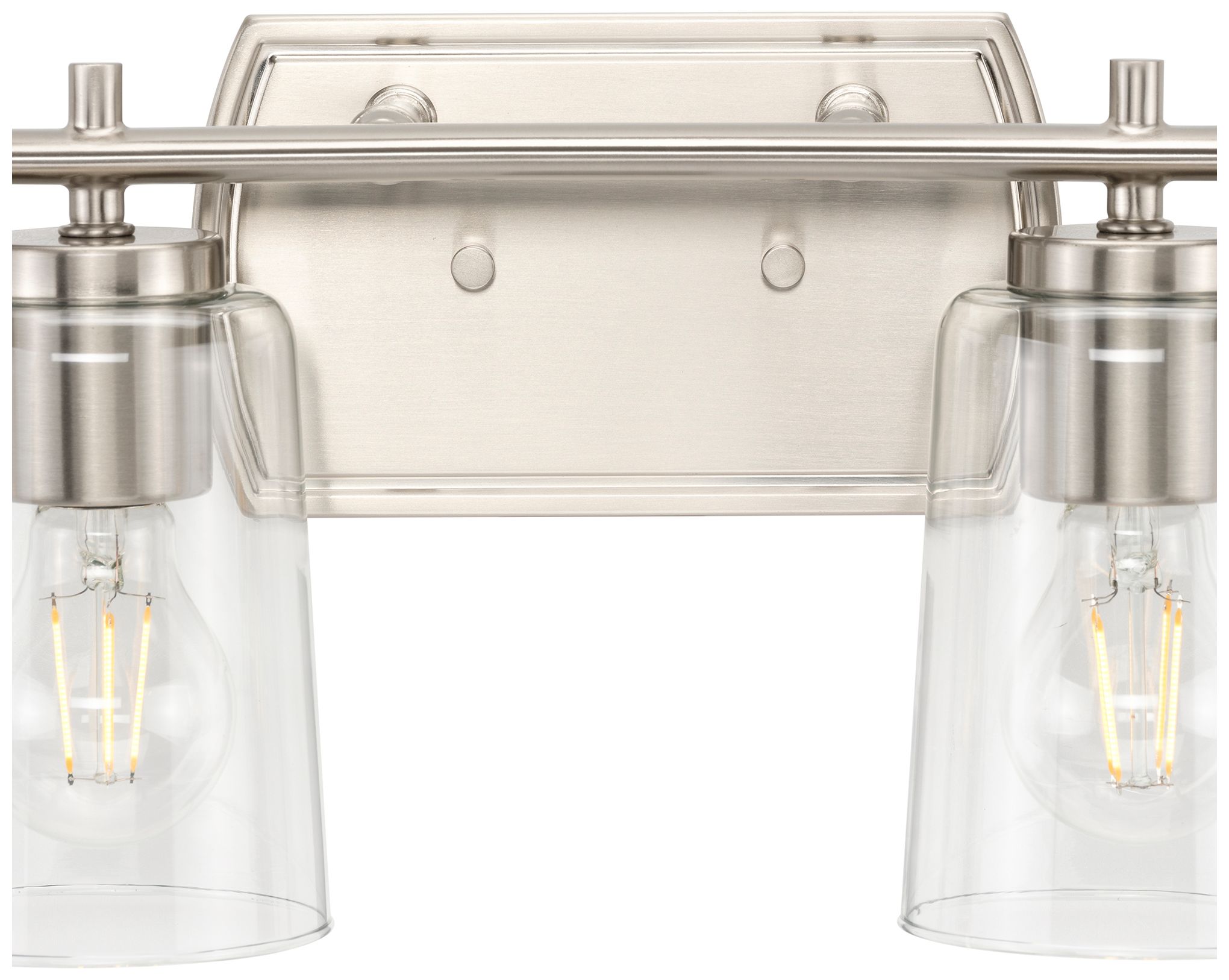 Image 7 Progress Lighting Adley 6-Light New Traditional Clear Glass Vanity Light more views