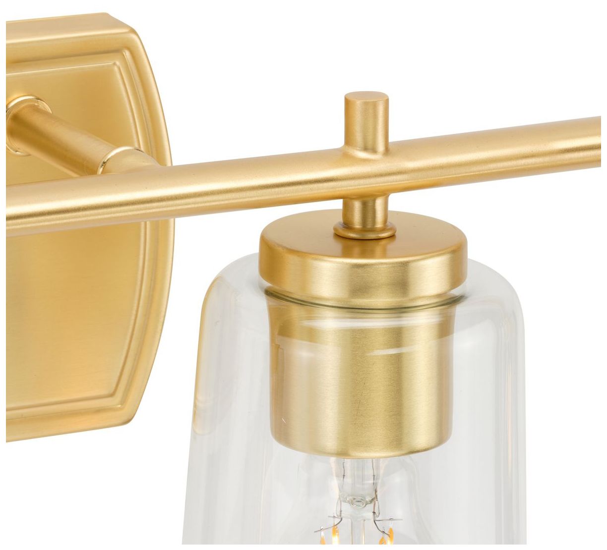 Image 6 Progress Lighting Adley 6-Light New Traditional Clear Glass Vanity Light more views