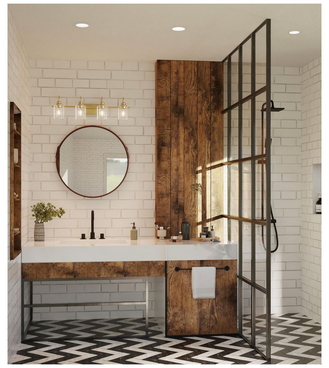 Image 2 Progress Lighting Aiken 4-Light Clear Glass Farmhouse Vanity Wall Light more views