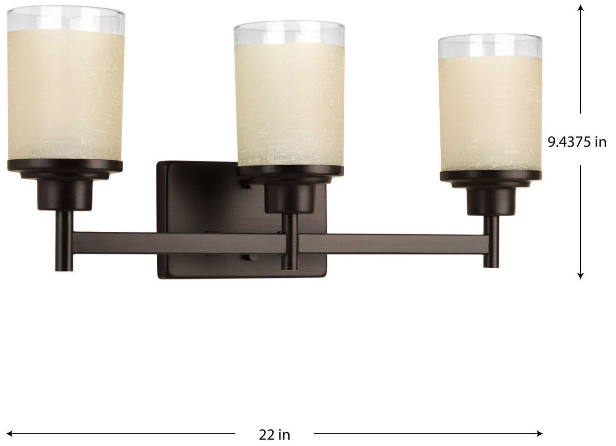 Image 5 Progress Lighting Alexa Three-Light Antique Bronze bath light more views