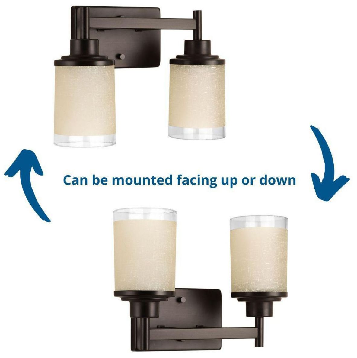 Image 4 Progress Lighting Alexa Two-Light Antique Bronze bath light more views