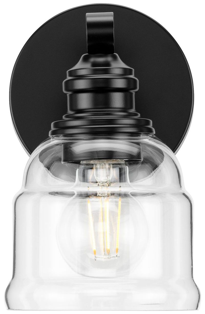 Image 3 Progress Lighting Ambrose 1-Light Farmhouse Clear Glass Vanity Light more views