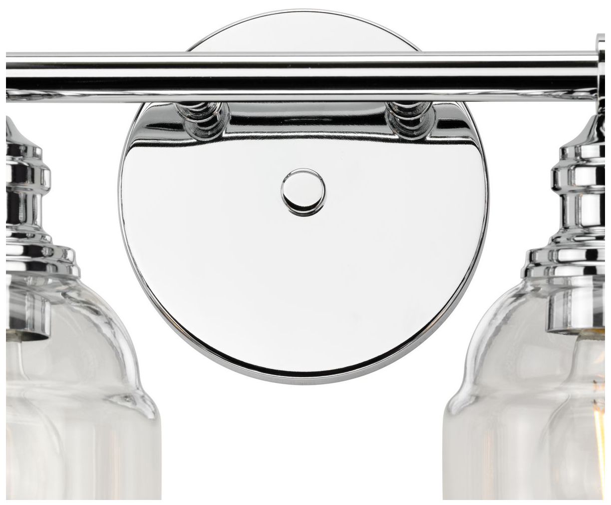 Image 5 Progress Lighting Ambrose 2-Light Farmhouse Clear Glass Vanity Light more views