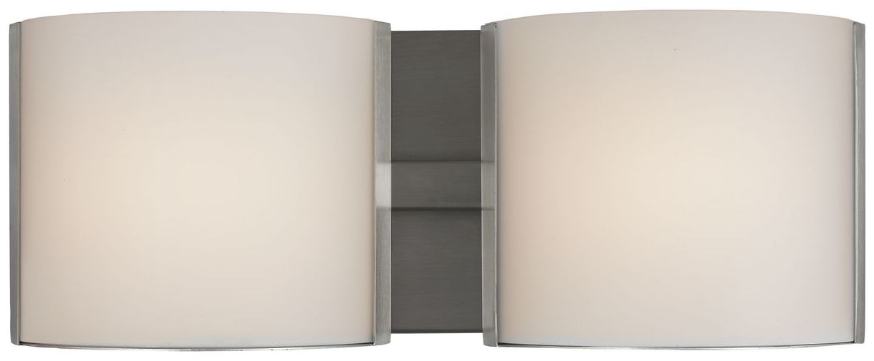 Image 5 Progress Lighting Arch LED 2-Light Etched Glass Modern Vanity Light more views