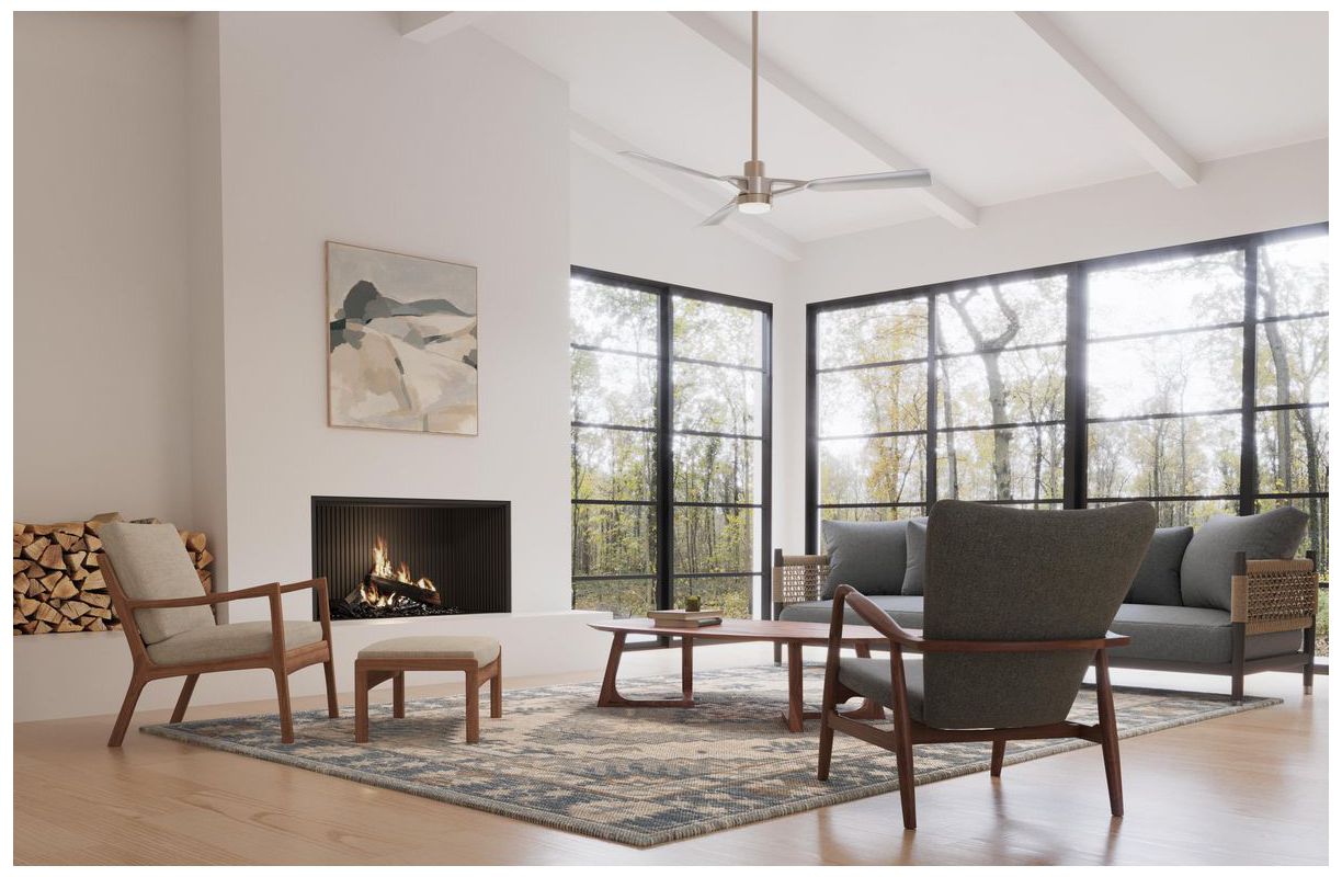 Image 2 Progress Lighting Belen Collection 60-in Three-Blade Ceiling Fan more views