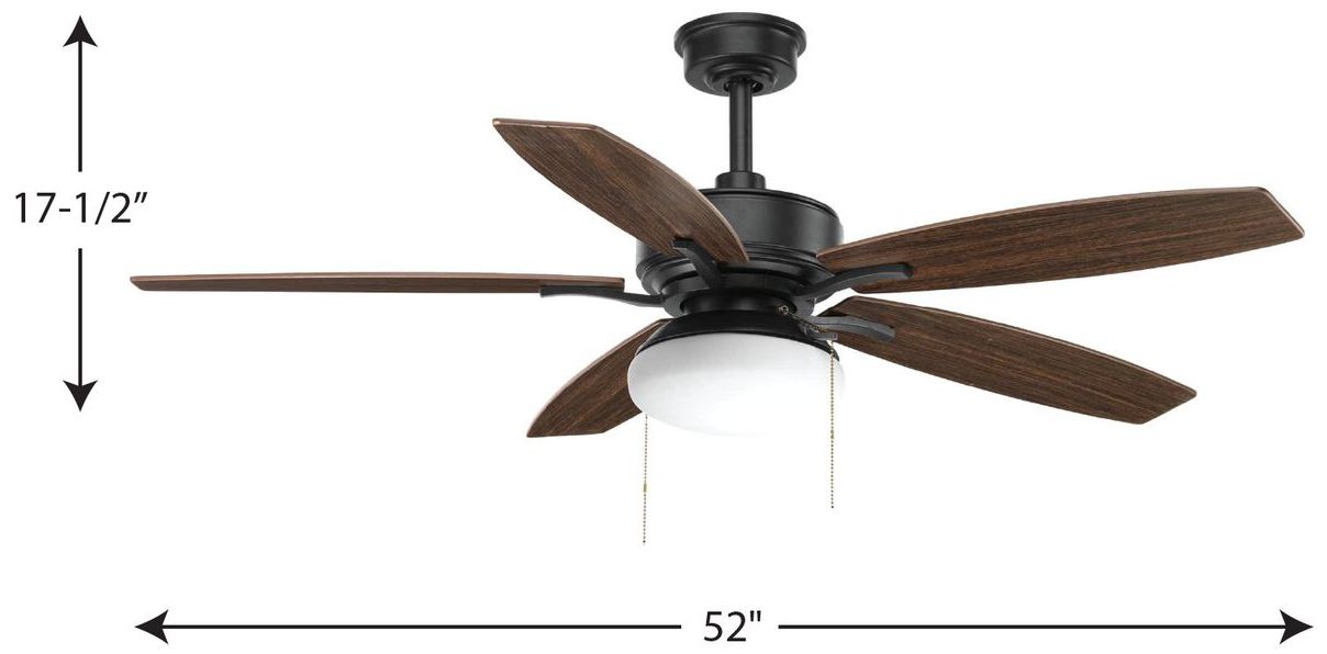 Image 4 Progress Lighting Billows Collection 52" 5 -Blade Ceiling Fan more views