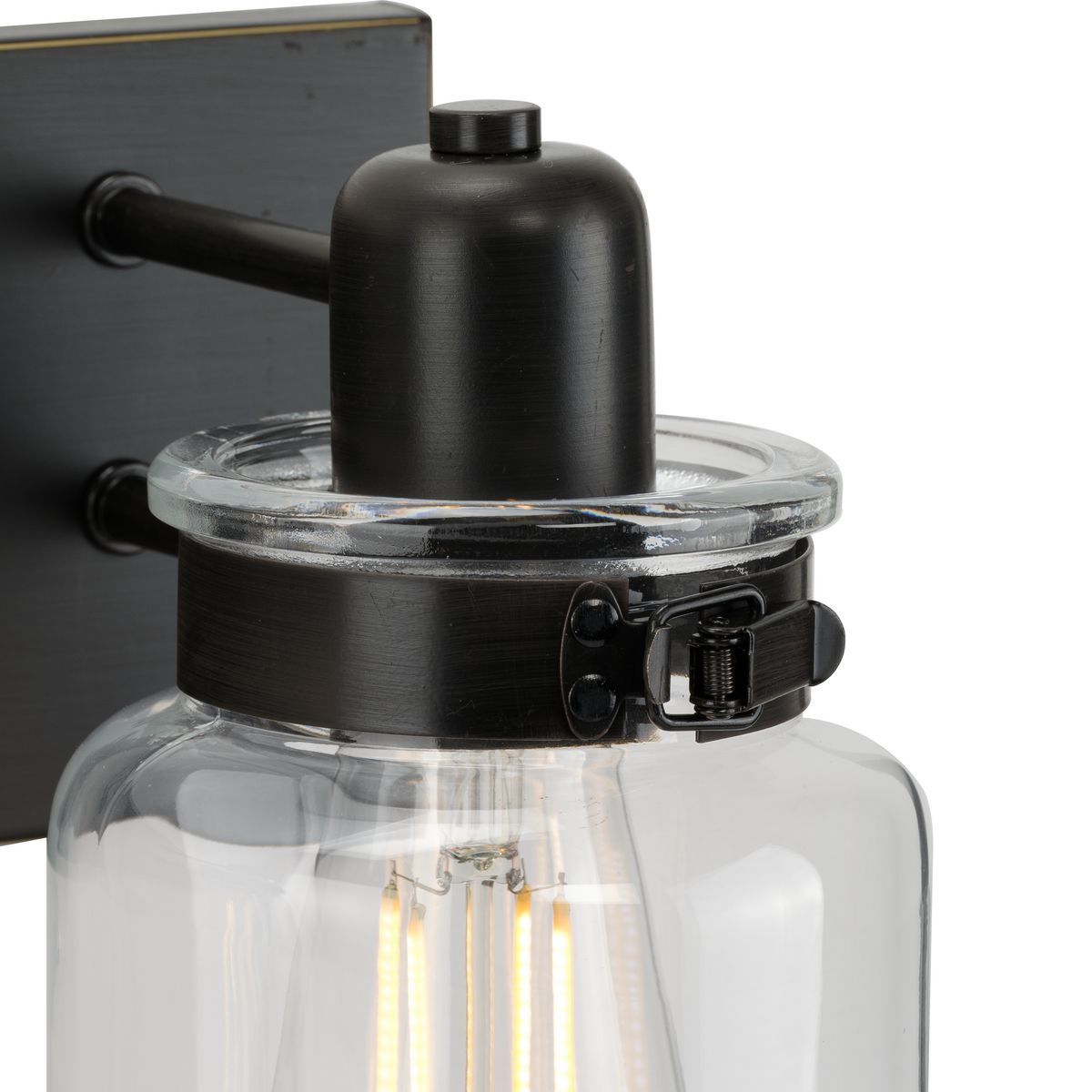 Image 6 Progress Lighting Calhoun Collection 4-Light Clear Glass Bath Vanity Light more views