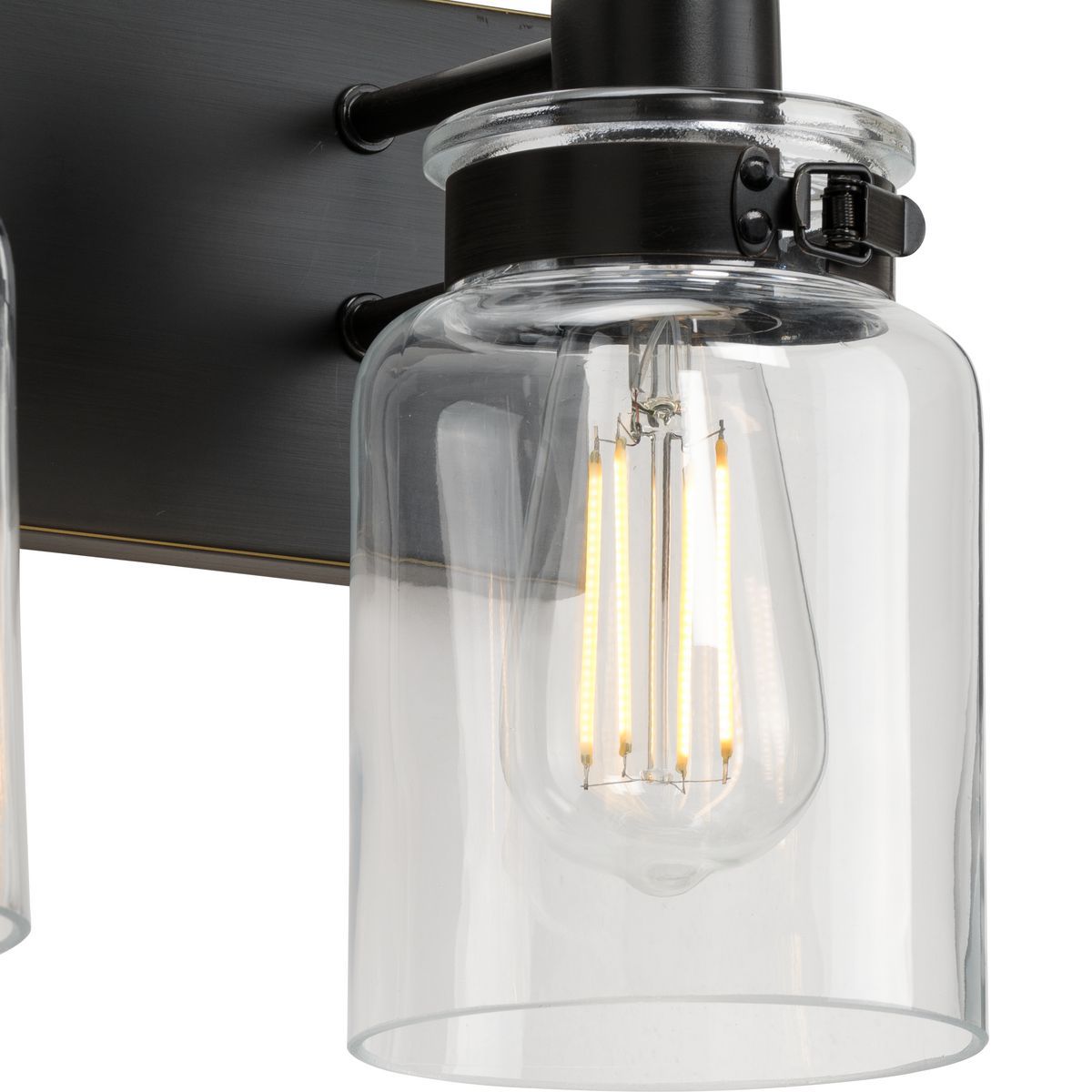 Image 7 Progress Lighting Calhoun Collection 4-Light Clear Glass Bath Vanity Light more views