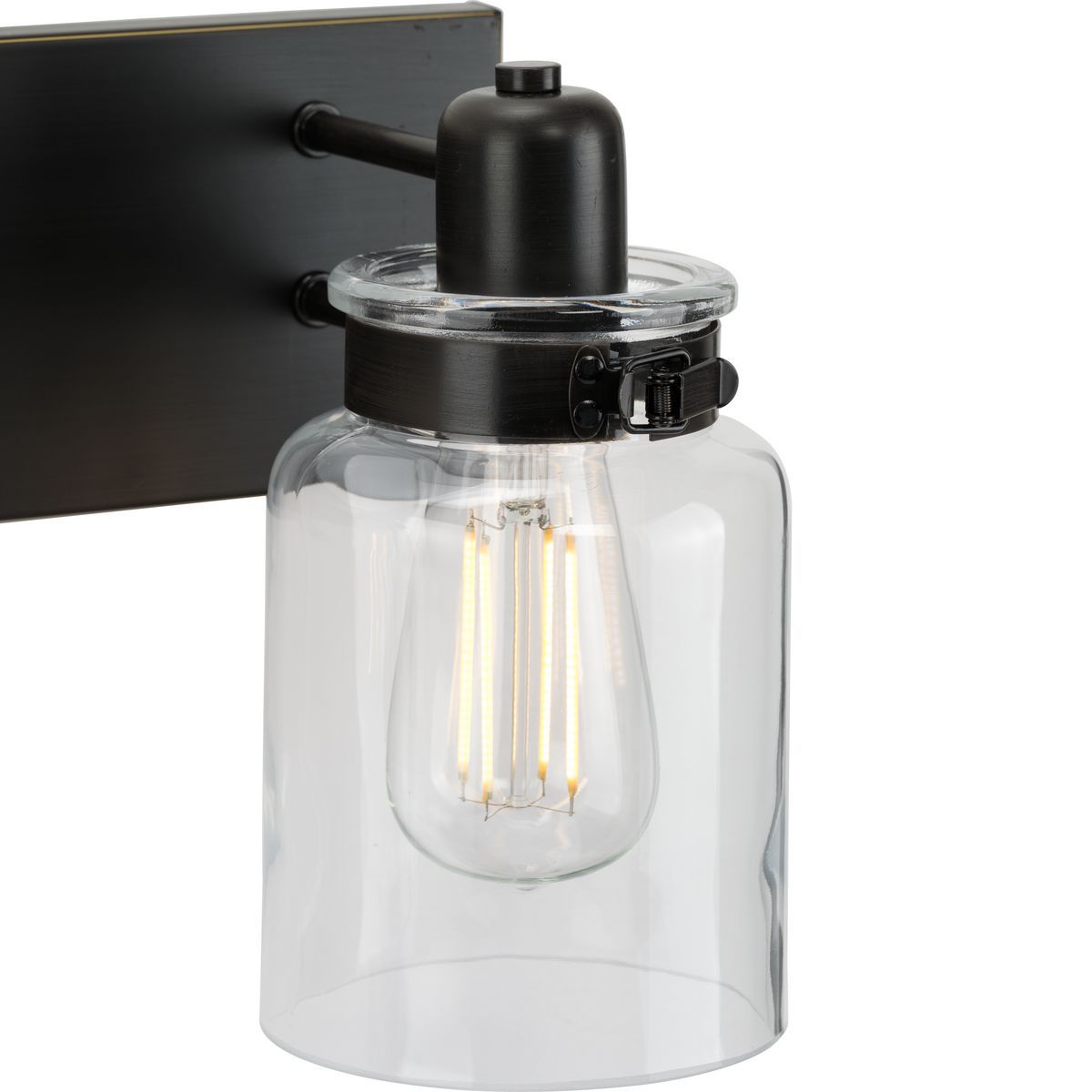 Progress Lighting Calhoun Collection 4-Light Clear Glass Bath Vanity Light