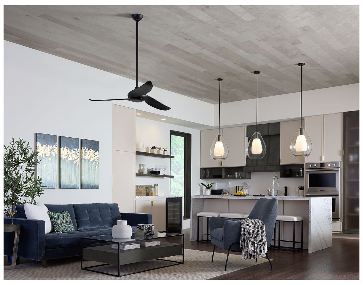 Image 2 Progress Lighting Conte Collection 52-in Three-Blade Ceiling Fan more views