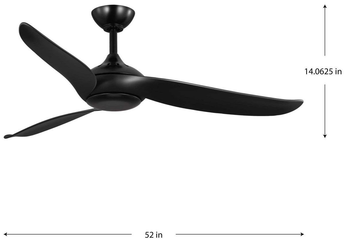 Image 4 Progress Lighting Conte Collection 52-in Three-Blade Ceiling Fan more views